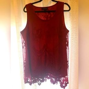 Lane Bryant Embroidered Sleeveless Top